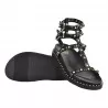 SANDALO BORCHIE DOPPIO CINTURINO ASH UPUP01 BLACK