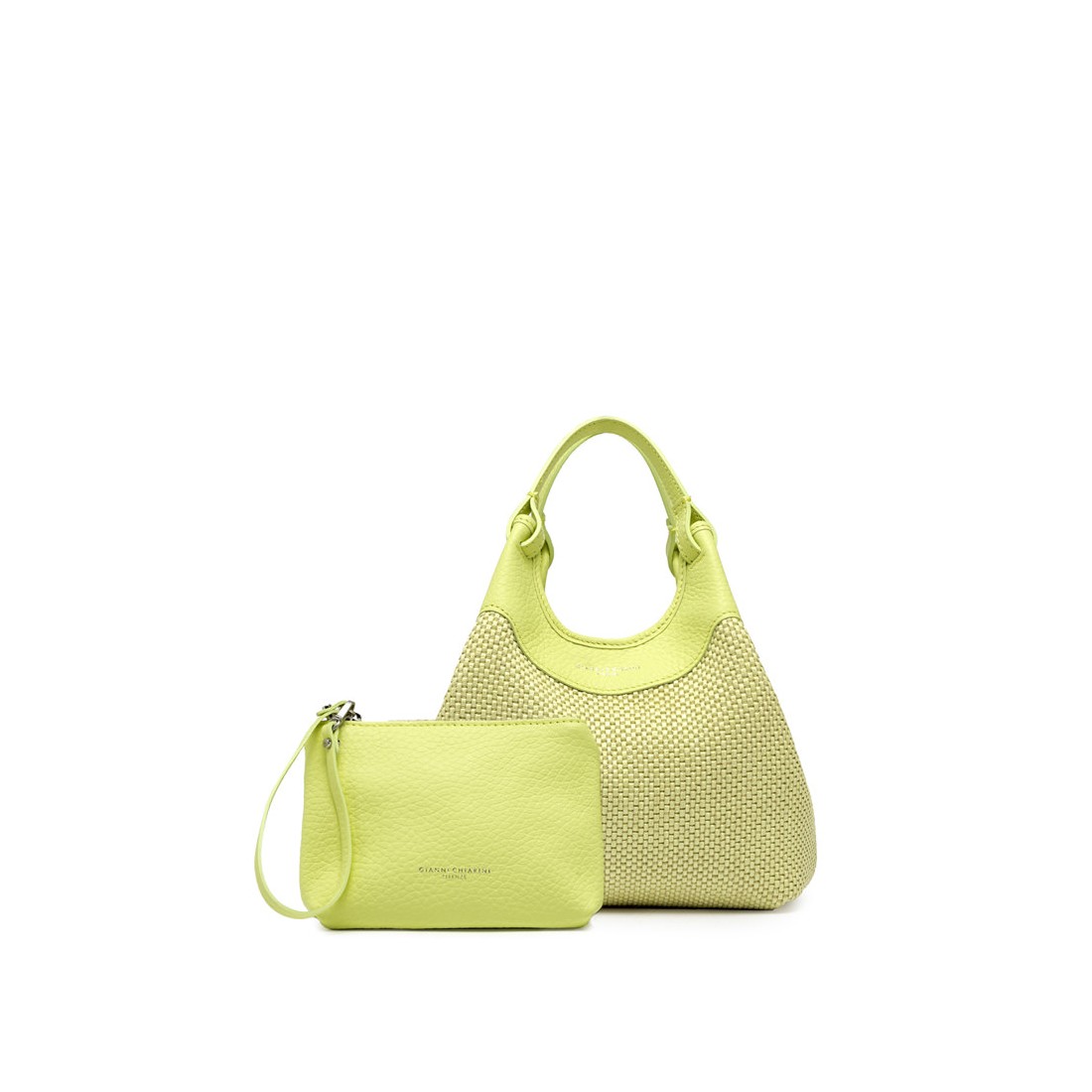 BORSA PELLE E TESSUTO DUA GIANNI CHIARINI BS10369 13313