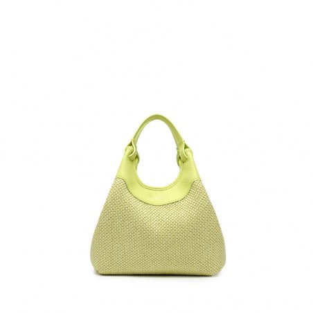 BORSA PELLE E TESSUTO DUA GIANNI CHIARINI BS10369 13313