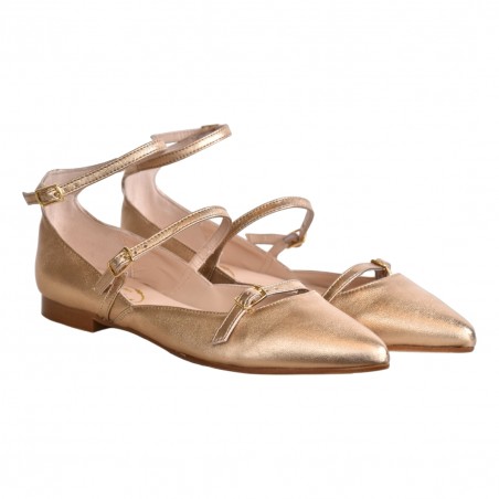 BALLERINA TRIPLO CINTURINO LA PARIGINA H213 FONDOTINTA