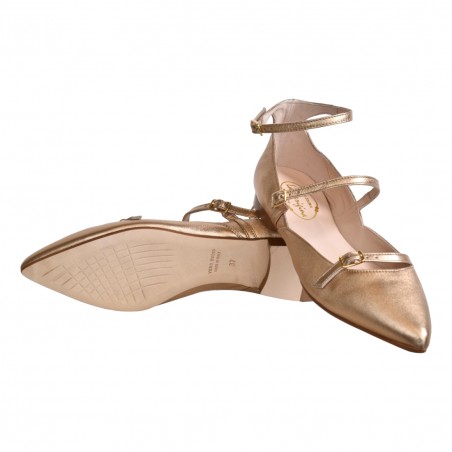 BALLERINA TRIPLO CINTURINO LA PARIGINA H213 FONDOTINTA