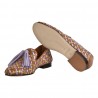 MOCASSINO INTRECCIO RAFFIA C/NAPPINE POESIE VENEZIANE JJA15 CUOIO