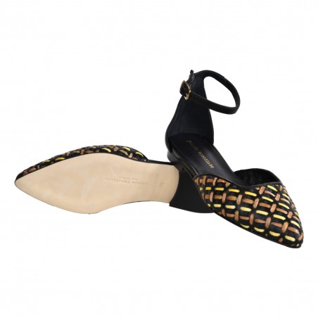 CHANEL NAPPA INTRECCIO RAFFIA POESIE VENEZIANE JMUR28 NERO