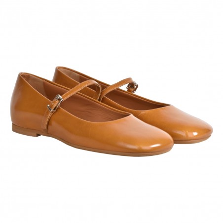 BALLERINA CON CINTURINO POESIE VENEZIANE PBAL11M CUOIO