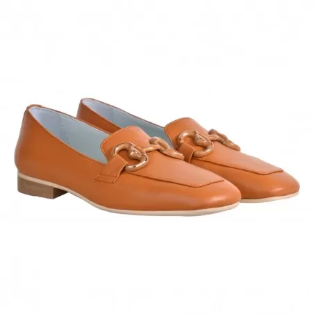 MOCASSINO CON MORSETTO POESIE VENEZIANE PRKG1 CUOIO