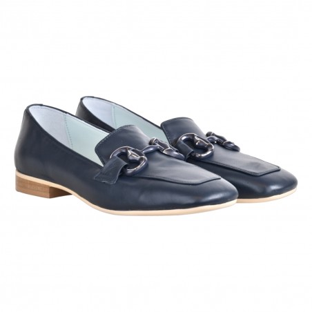 MOCASSINO CON MORSETTO POESIE VENEZIANE PRKG1 NAVY