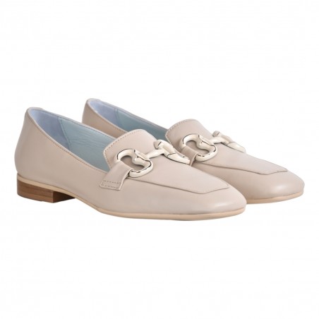 MOCASSINO CON MORSETTO POESIE VENEZIANE PRKG1 SABBIA