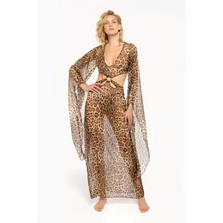 ABITO LUNGO ROSE LEOPARD 4GIVENESS FGCW3798 200
