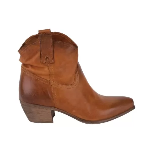 STIVALETTO TEXANO WASH REP-KO T200 CUOIO