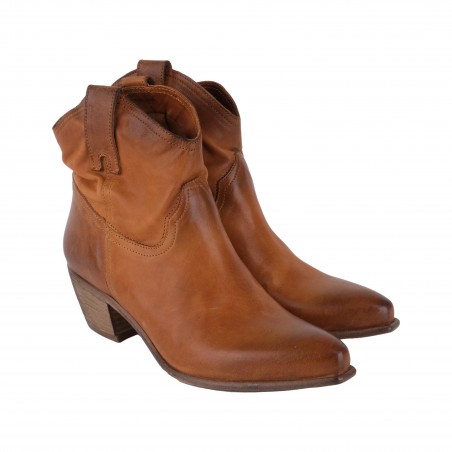 STIVALETTO TEXANO WASH REP-KO T200 CUOIO
