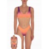 BIKINI TOP F**K V006X19 ARANCIO/VIOLA