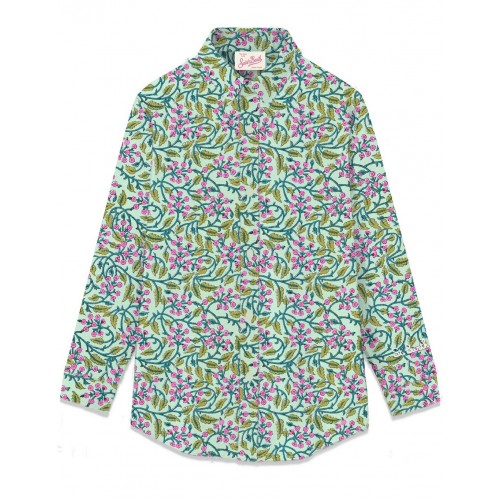 SHIRT BRIGITTE DELHI FLOWERS 55 MC2 SAINT BARTH BRIG001 01563F