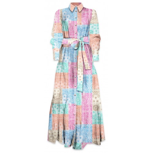 DRESS JENSEN BANDANNA ROUND MULTI MC2 SAINT BARTH JNS0001 05012F