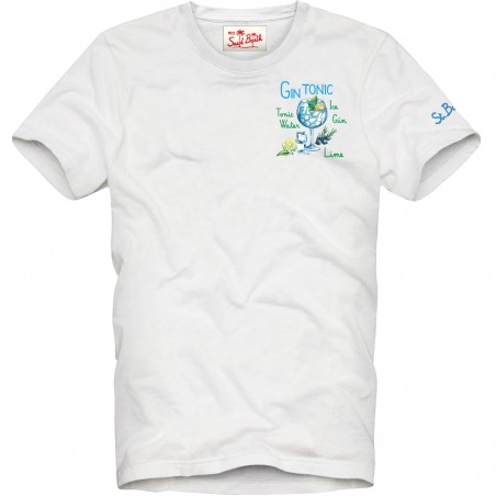 T-SHIRT GIN GLASS 01N EMB MC2 SAINT BARTH TSHM001 03553F