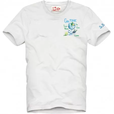 T-SHIRT GIN GLASS 01N EMB MC2 SAINT BARTH TSHM001 03553F