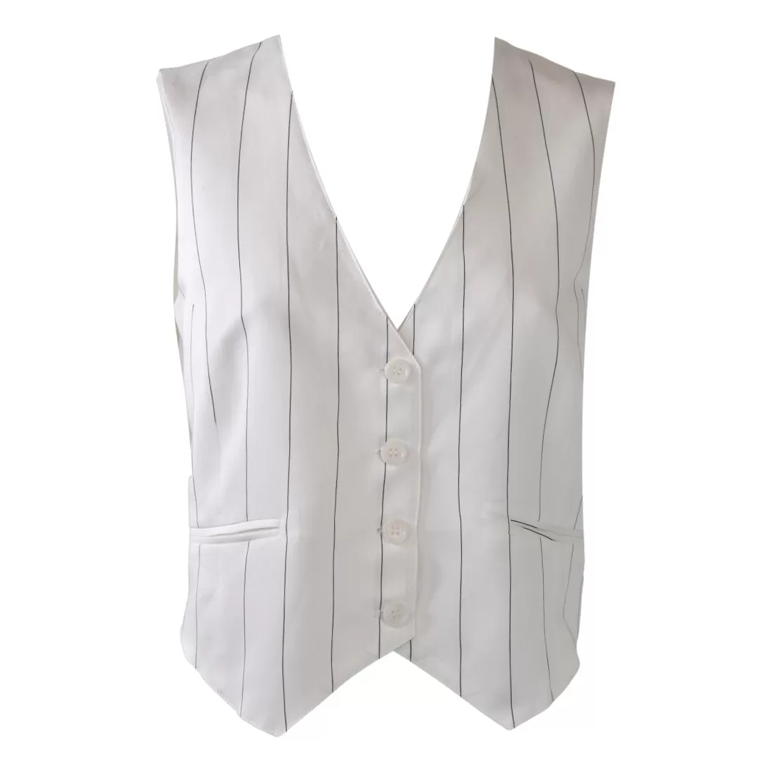 GILET CORTO BOY GESSATO SO ALLURE D3024 MILK