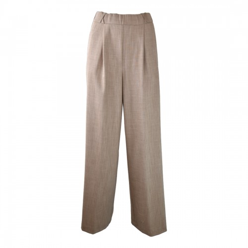 PANTALONE PALAZZO BOY SO ALLURE D6020 CAPPUCCINO