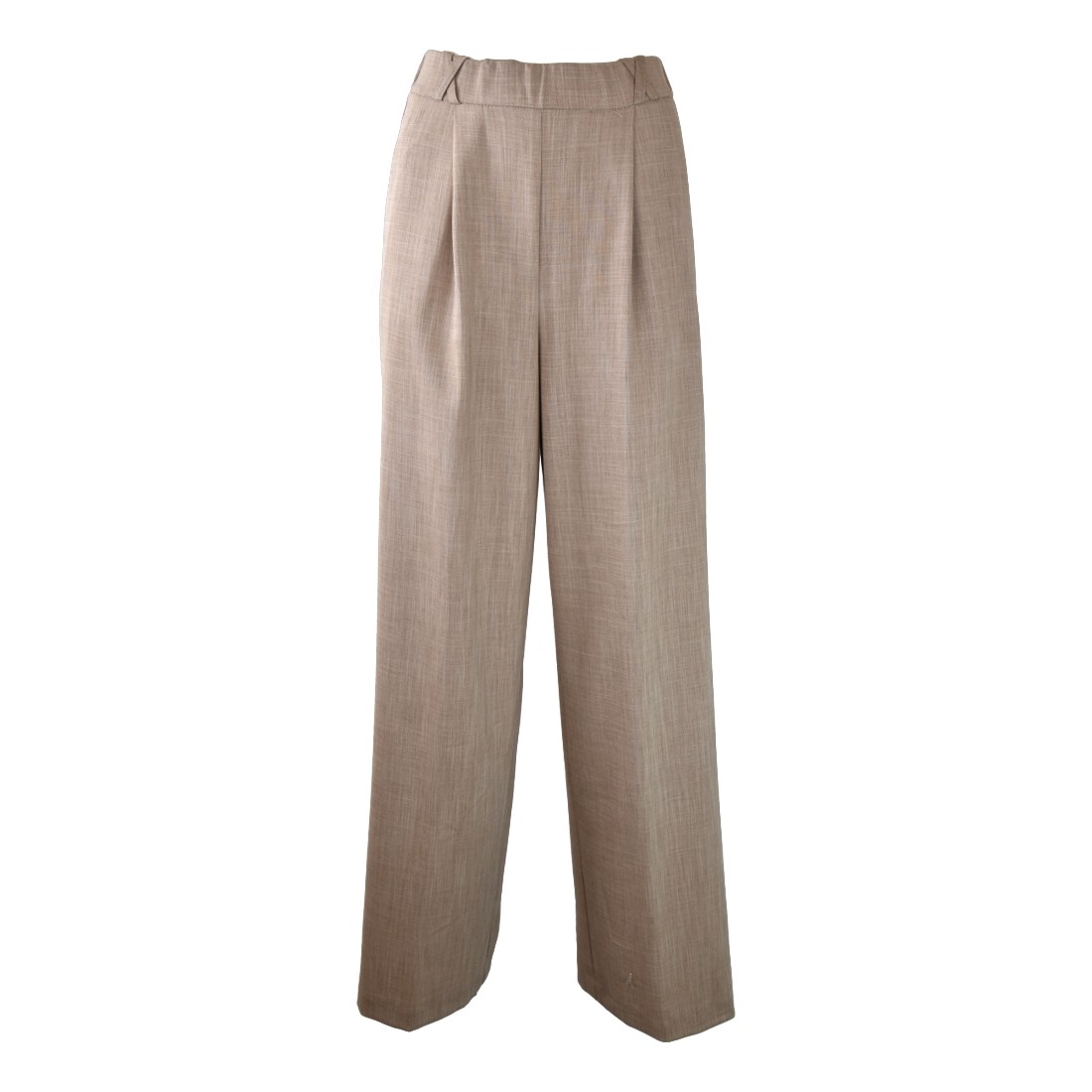 PANTALONE PALAZZO BOY SO ALLURE D6020 CAPPUCCINO