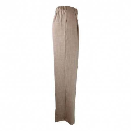 PANTALONE PALAZZO BOY SO ALLURE D6020 CAPPUCCINO