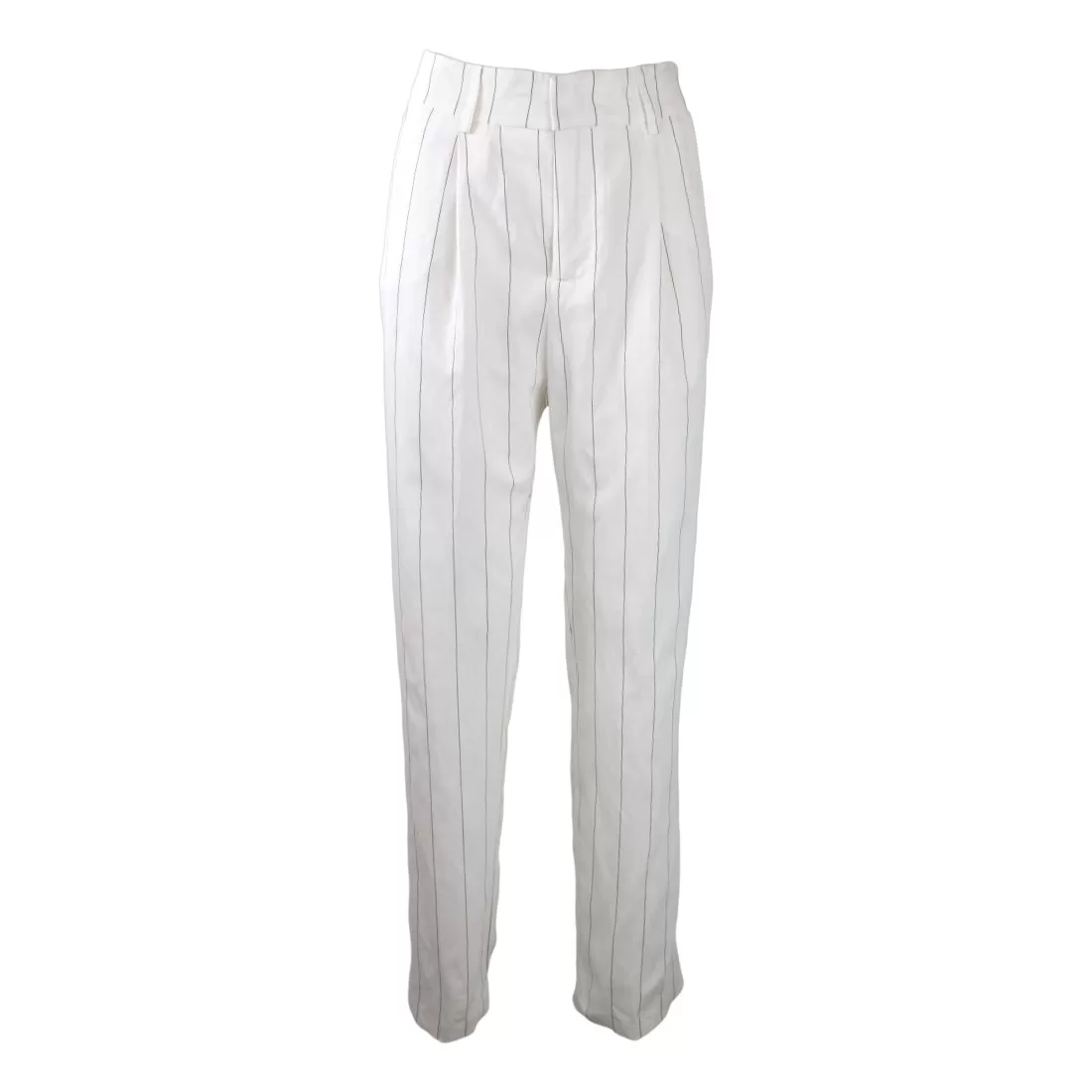 PANTALONE PENCES GESSATO SO ALLURE D6025 MILK