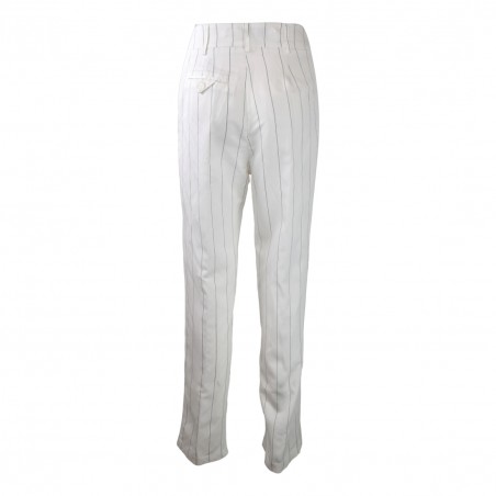 PANTALONE PENCES GESSATO SO ALLURE D6025 MILK
