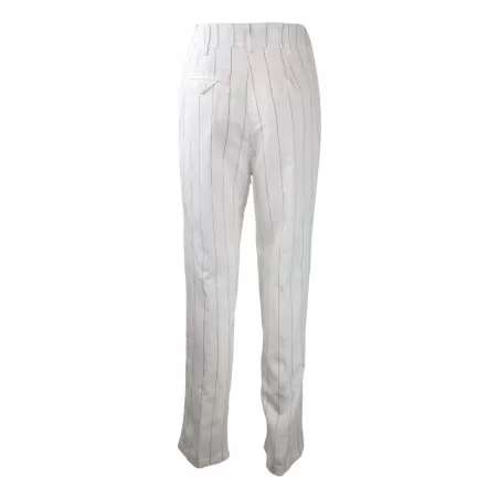 PANTALONE PENCES GESSATO SO ALLURE D6025 MILK