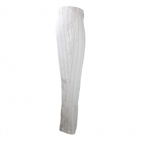 PANTALONE PENCES GESSATO SO ALLURE D6025 MILK