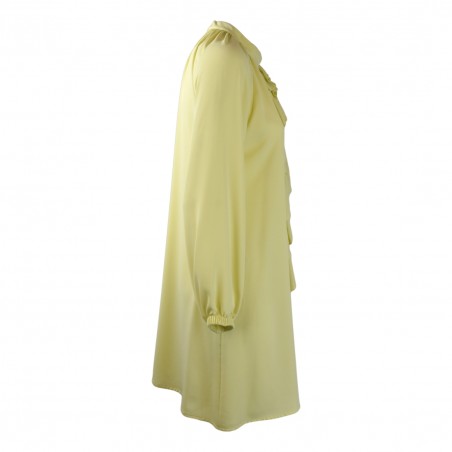 ABITO TUNICA VOLANT SO ALLURE G1046 BANANA