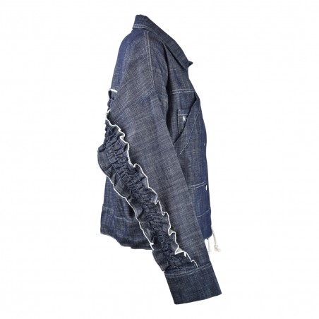 GIUBBOTTO JEANS TASCHE APPLICATE NOUMENO CONCEPT N-J45-12148 055