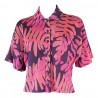 CAMICIA MAROCCO MONSTERA LUCE MAROCCO BLU