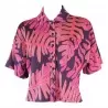 CAMICIA MAROCCO MONSTERA LUCE MAROCCO BLU