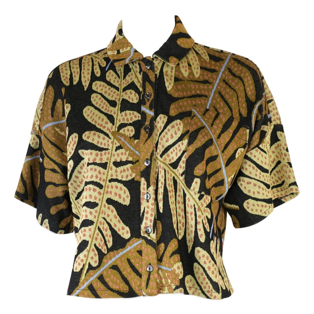 CAMICIA MAROCCO MONSTERA LUCE MAROCCO NERO/VERDE