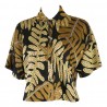 CAMICIA MAROCCO MONSTERA LUCE MAROCCO NERO/VERDE