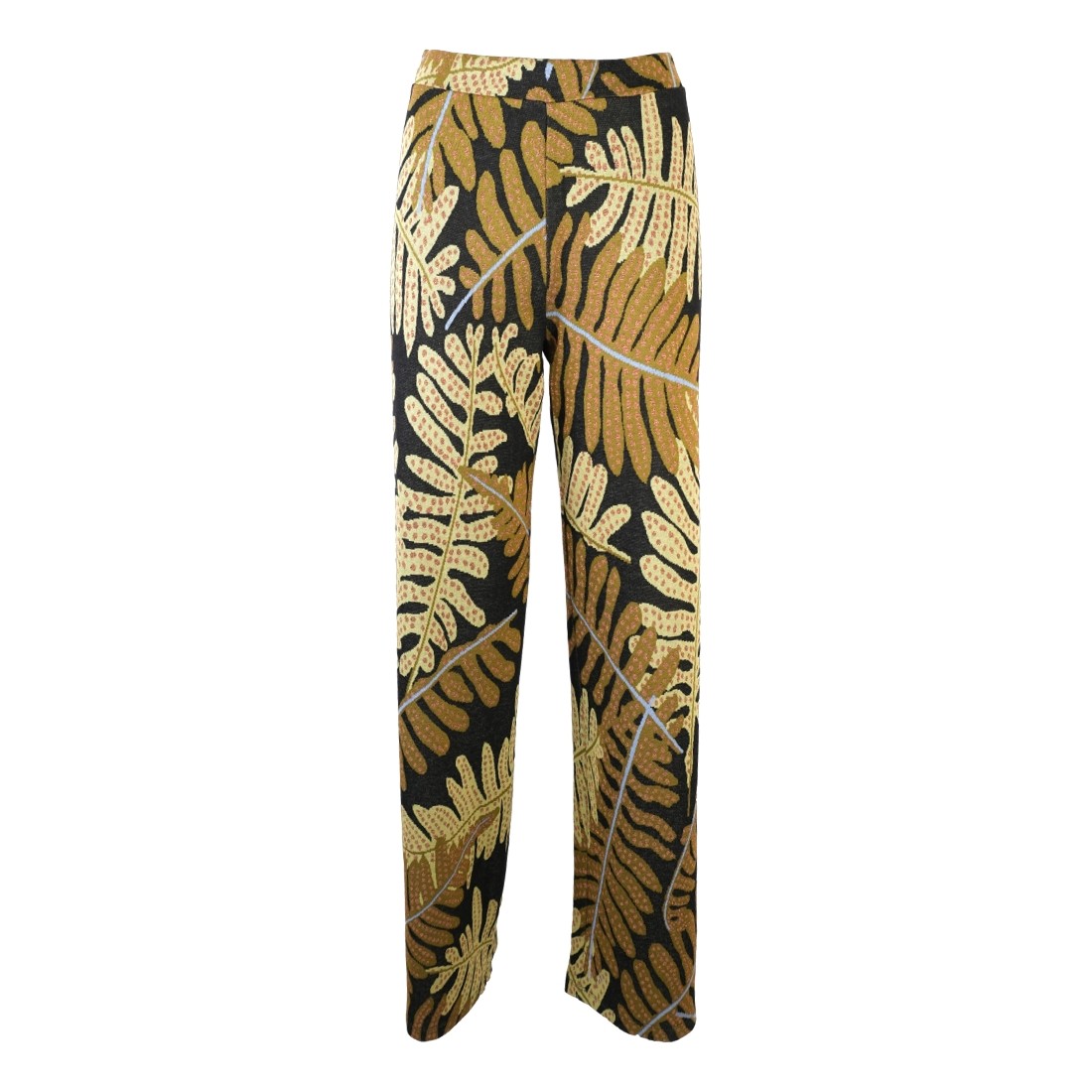 PANTALONE POLINESIA FOGLIA LUCE POLINESIA NERO/VERDE