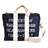 BORSA DUE MANICI GRANDE MANIKOMIO ICON BLUE