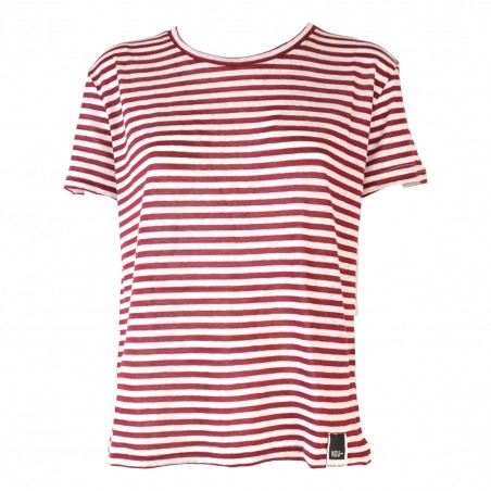 T-SHIRT G/COLLO RIGHE CON SPACCO NOUMENO CONCEPT N-T65-12000 185-02