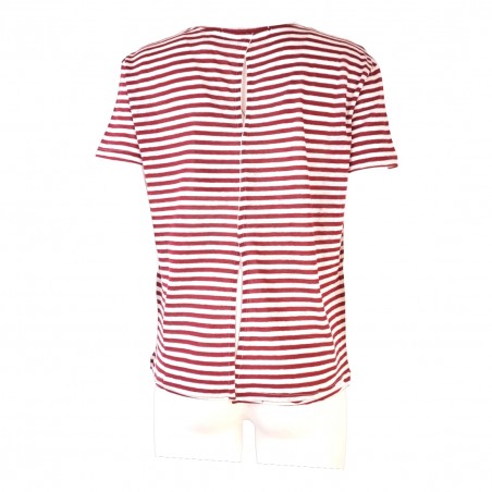 T-SHIRT G/COLLO RIGHE CON SPACCO NOUMENO CONCEPT N-T65-12000 185-02