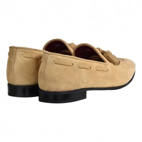 MOCASSINO CON NAPPINE SEBOYS 28 BEIGE
