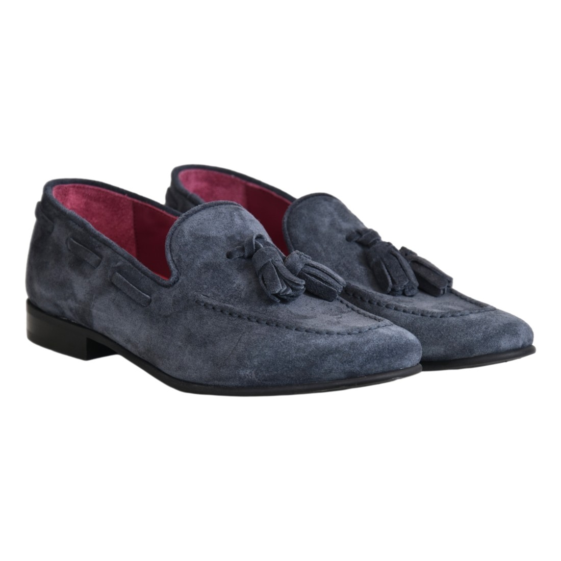 MOCASSINO CON NAPPINE SEBOYS 28 BLU