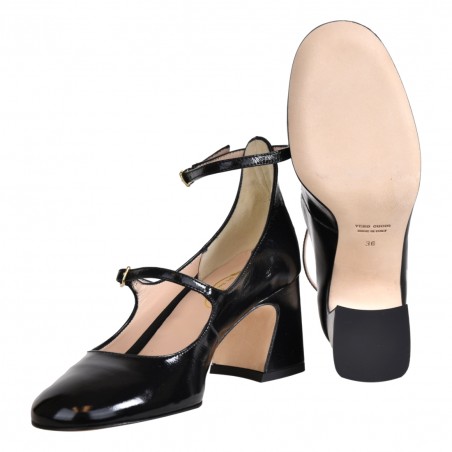 DECOLLETE CON CINTURINO LA PARIGINA B3008-SF NERO