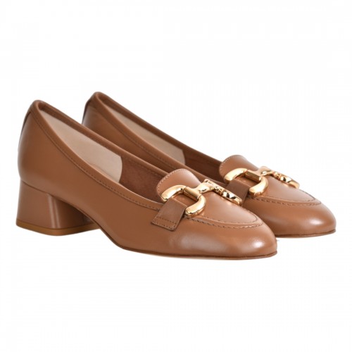MOCASSINO CON MORSETTO LA PARIGINA B3201-SF26 TABACCO