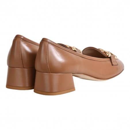MOCASSINO CON MORSETTO LA PARIGINA B3201-SF26 TABACCO