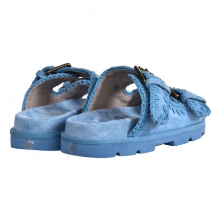 LOW BIO SANDAL TWO BUCKLES MOU MU.SW631000A JEANS