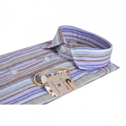 CAMICIA IN LINO BASTONCINO B2642.164 01