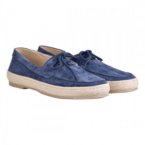 MOCASSINO C/LACCI SUEDE LA PARIGINA GINO ZAFFIRO