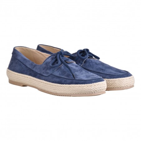 MOCASSINO C/LACCI SUEDE LA PARIGINA GINO ZAFFIRO