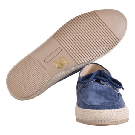 MOCASSINO C/LACCI SUEDE LA PARIGINA GINO ZAFFIRO
