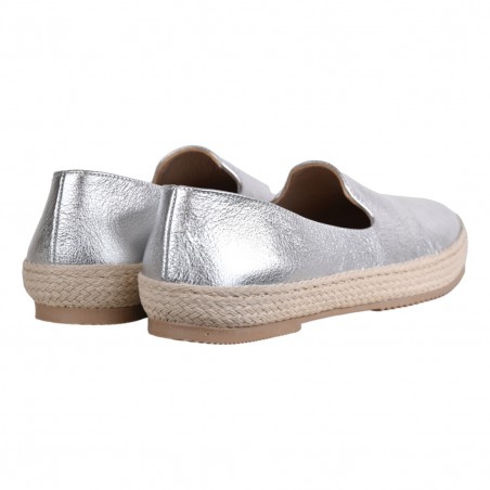 ESPADRILLAS LAMINATO LA PARIGINA MIAKI ARGENTO