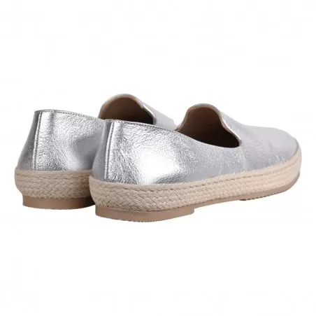 ESPADRILLAS LAMINATO LA PARIGINA MIAKI ARGENTO