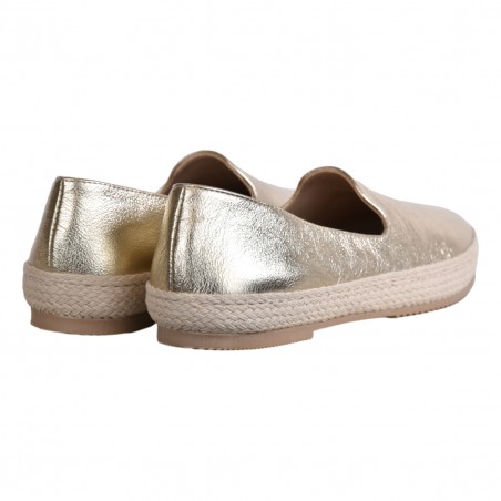 ESPADRILLAS LAMINATO LA PARIGINA MIAKI PLATINO